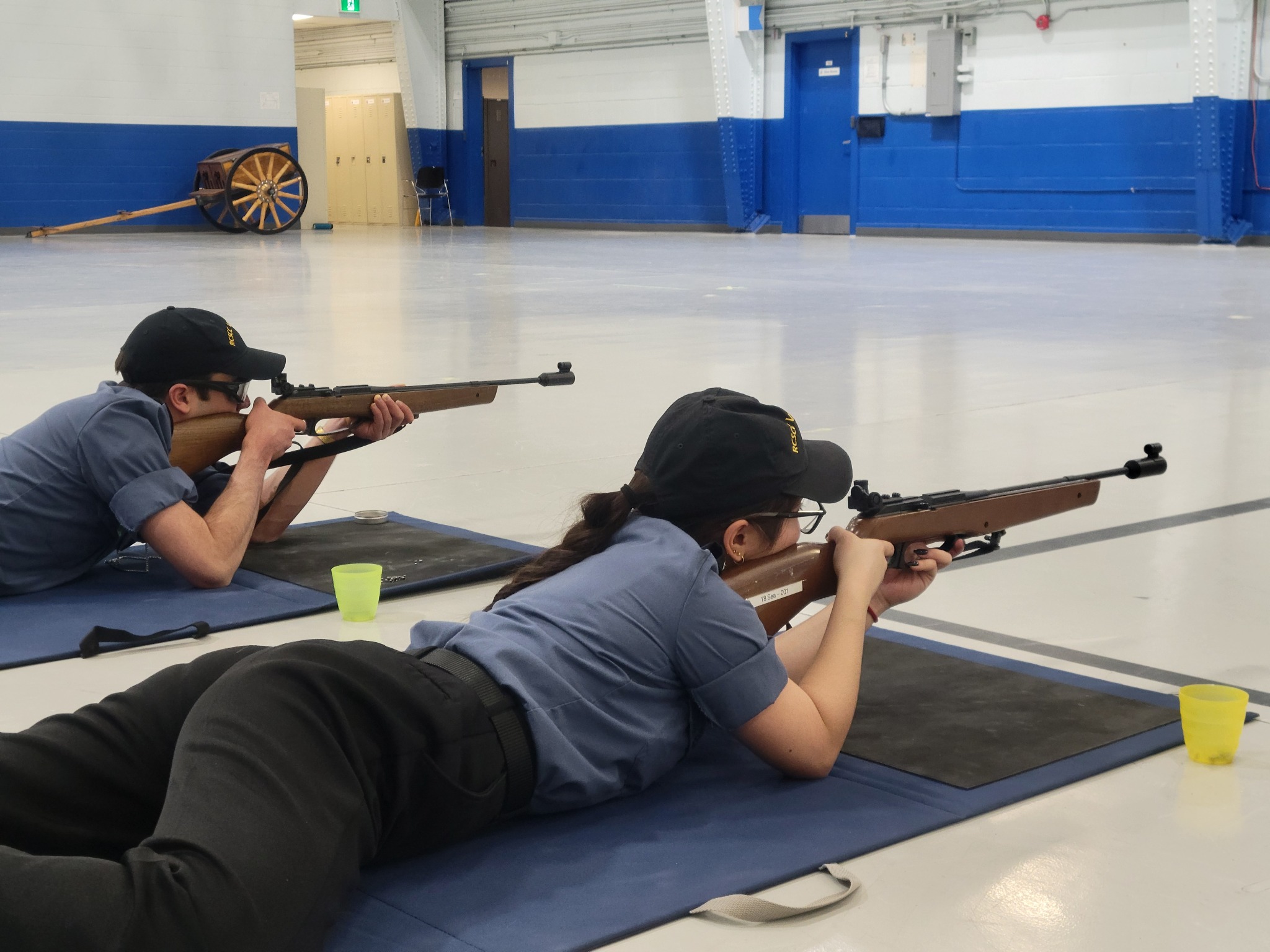 Cadets at marksmanship practice